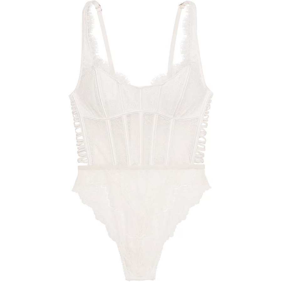 Victoria's Secret VERYSEXY Dream Angels Wicked Corset Teddy/W Jumpsuit Women's Coconut White