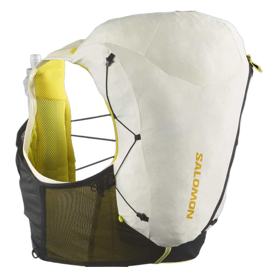 SALOMON 12L Mountaineering Bag Backpack Outdoor Bag Nylon Vanilla Ice & Black Unisex