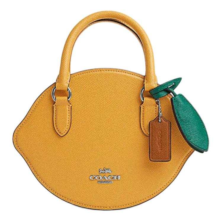 COACH Cow Split Leather Crossbody Bags Small Unisex Honeycomb Color