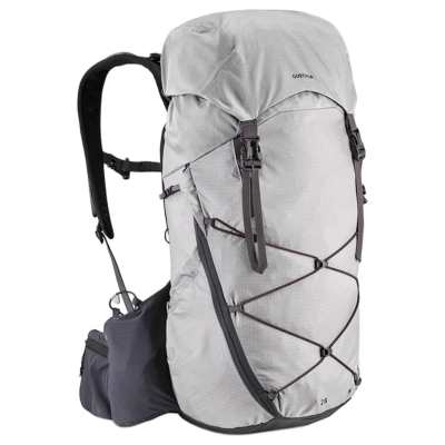 DECATHLON 25L Mountaineering Bag Backpack Outdoor Bag Nylon Light Gray Unisex
