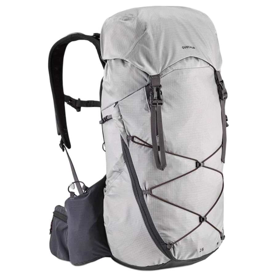 DECATHLON 25L Mountaineering Bag Backpack Outdoor Bag Nylon Light Gray Unisex