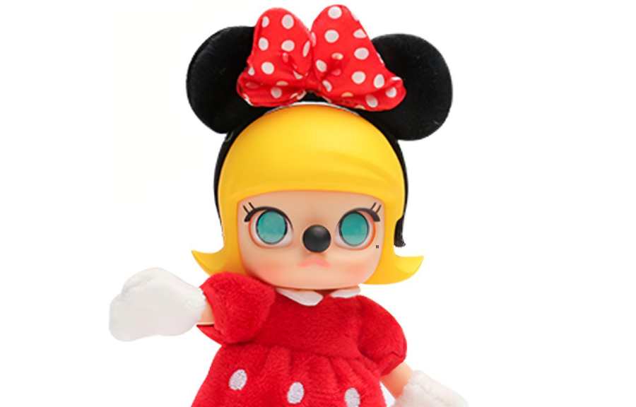 POP MART Mickey Mouse Disney Molly Minnie BJD Doll Ball Jointed Doll Trendy Figures 14cm