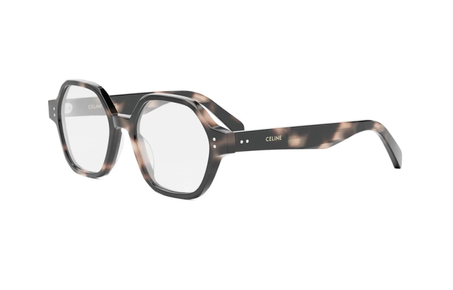 CELINE CELINE Irregular Shape Eyeglass Frames Unisex Tortoiseshell