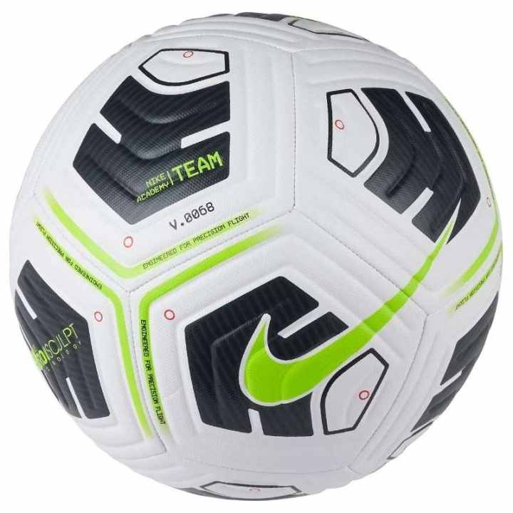 Nike Nike Size 5 Soccer Ball Rubber Unisex White Black Volt