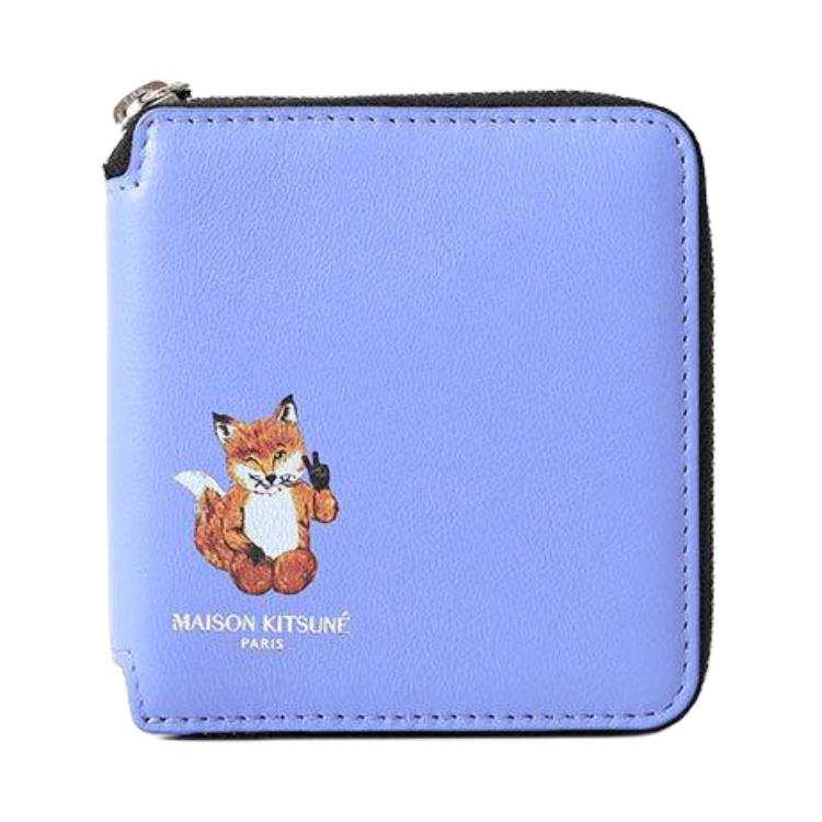 Maison Kitsune Leather Wallet Women's Light Purple
