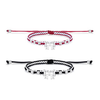 ZOKS Alloy Bracelets Women's Red, Black