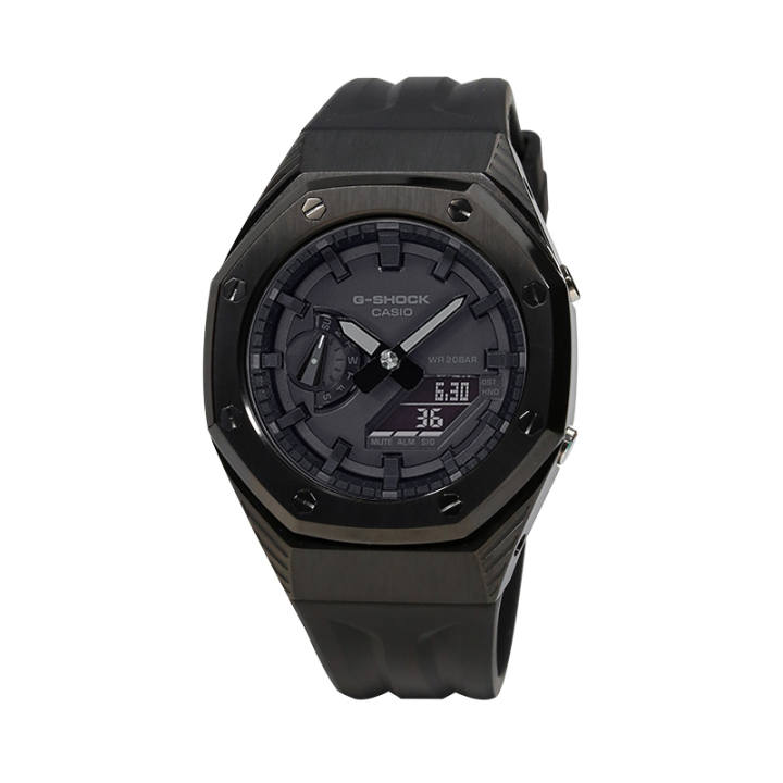 CASIO CASIO Custom Collection GA 2100 1A1 Stopwatch Electronic Movement Rubber Strap Watch Unisex