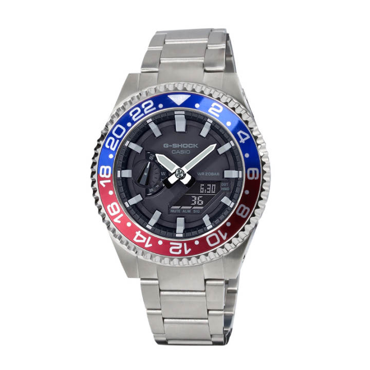 CASIO CASIO Unisex Liquid Crystal/Analog Dual Display Series Black Watch