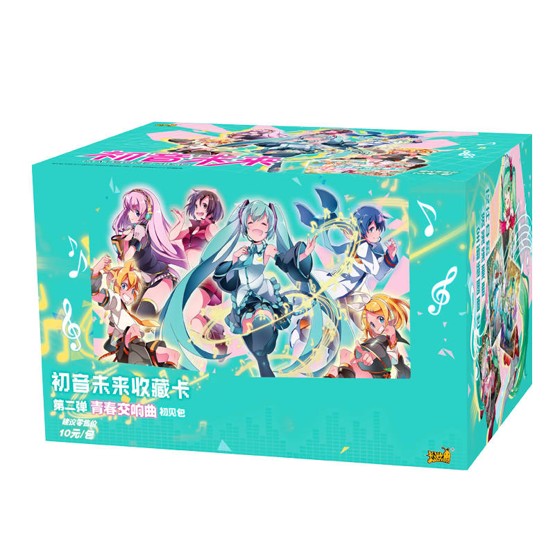 KAYOU Hatsune Miku Collectible Card, First Encounter Pack Youth Symphony IP / Anime Cards 1 Box Of 18 Packs