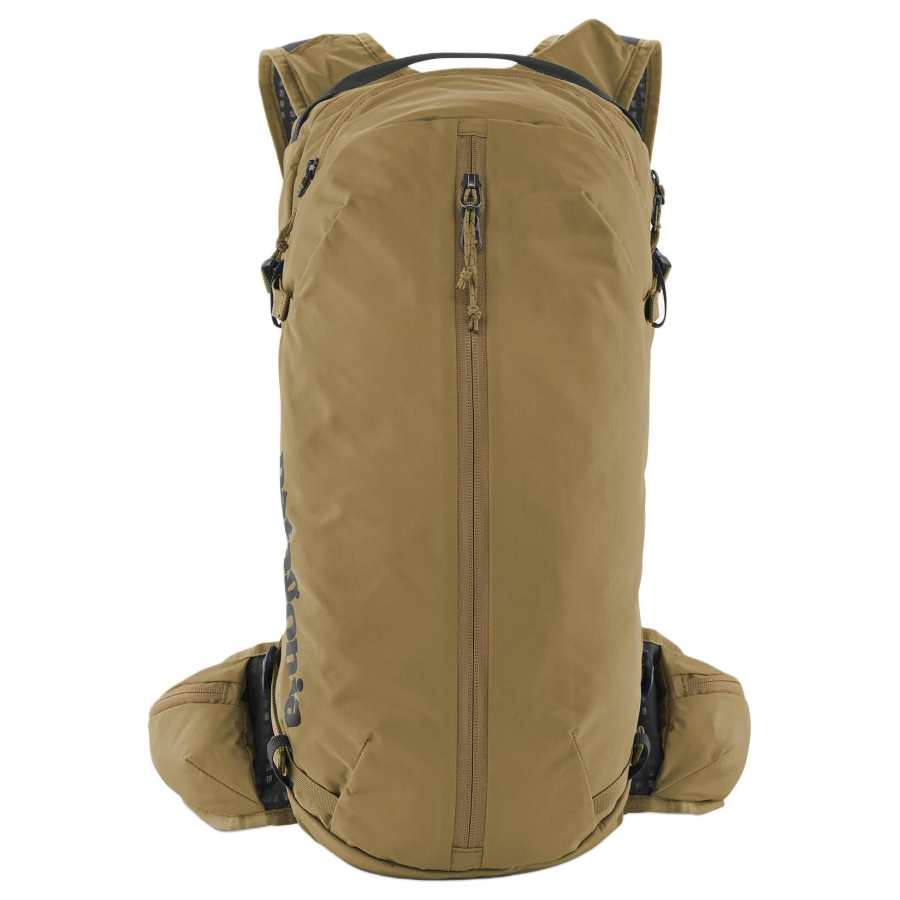 Patagonia 20L Mountaineering Bag Double Shoulder Outdoor Bag Recycled Material Nylon With Polyurethane Tan Unisex