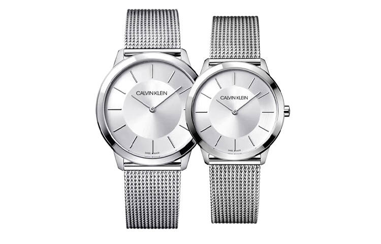CALVIN KLEIN Wrist Watch Quartz Movement Stainless Steel Strap 40mm&35mm Silver Dial Unisex 50m Water Resistant