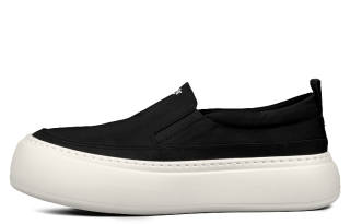 LOHAN·SIR Canvas Lightweight Breathable Height Increasing Low top Skateboard Shoes Men's Black