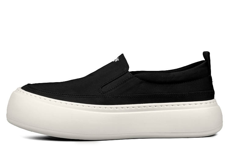 LOHAN·SIR Canvas Lightweight Breathable Height Increasing Low top Skateboard Shoes Men's Black