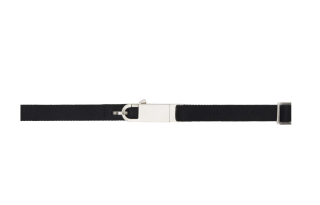 RICK OWENS/RO Badge Emblem Belts Men's Black Width 2CM