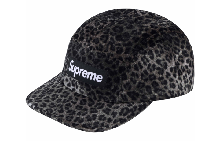 Supreme Supreme Leopard Velvet Camp Cap