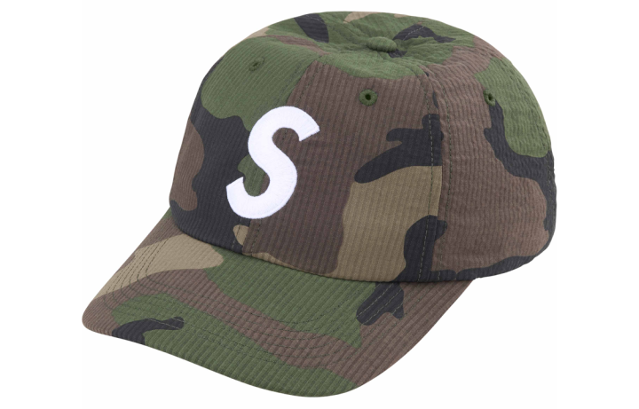 Supreme Supreme Seersucker S Logo 6 Panel