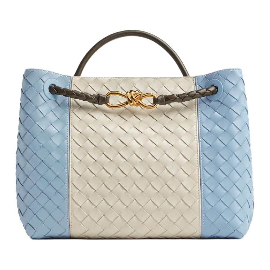 Bottega Veneta Bottega Veneta IntrecciatoAndiamo Lambskin With Leather Shoulder Bag, Crossbody Bag, Handbag Medium Women's