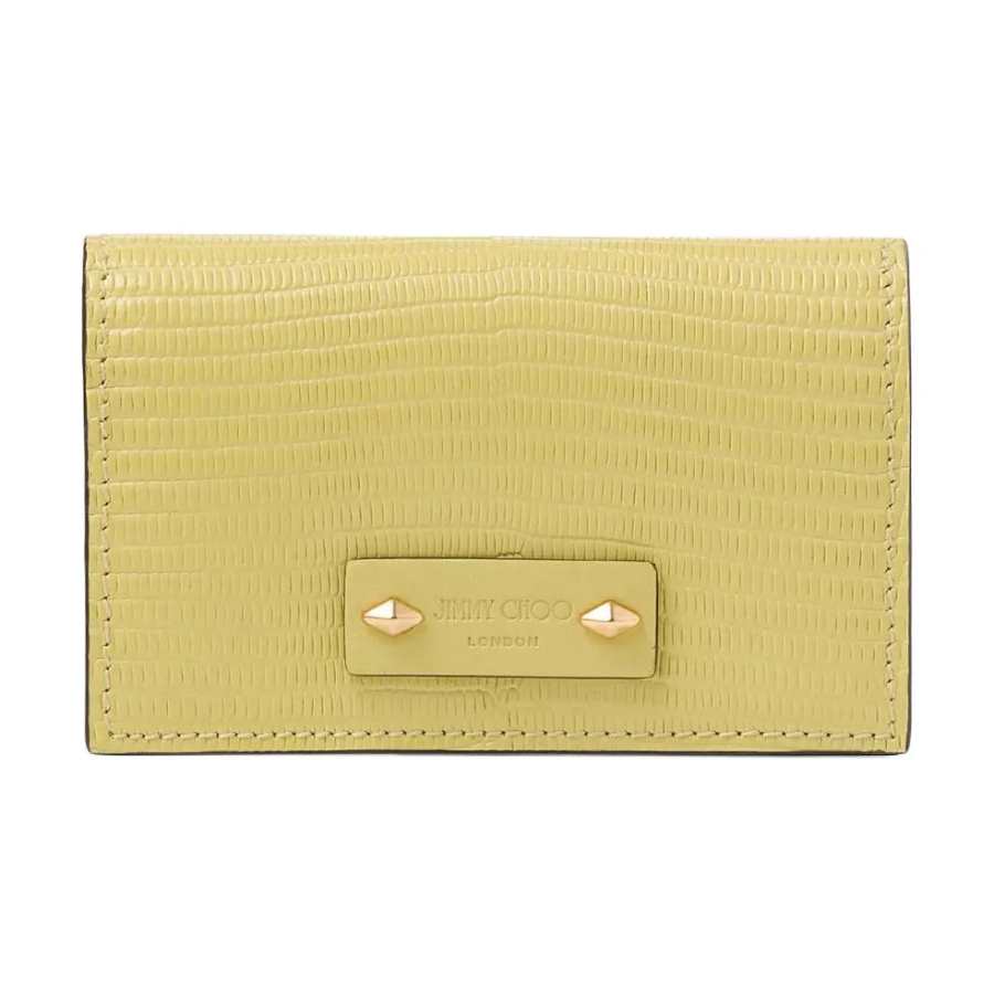 Jimmy Choo Leather Wallet Women's Yellow