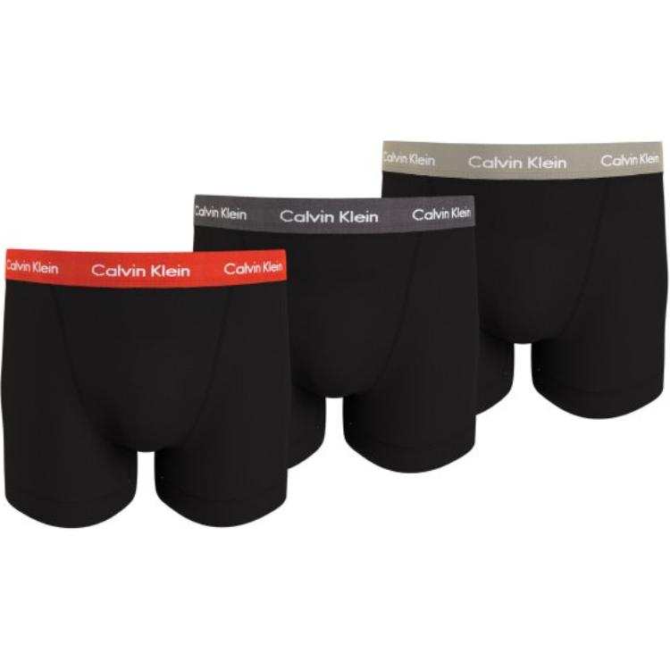 CALVIN KLEIN TRUNK 3PK Boxer Briefs Europe Version Men's 3 Pack Black