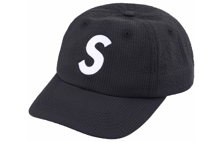 Supreme Supreme Seersucker S Logo 6 Panel