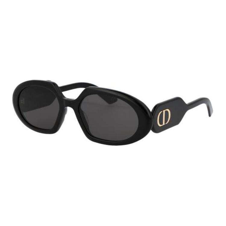DIOR DIOR Irregular Shape Sunglasses Women's Black