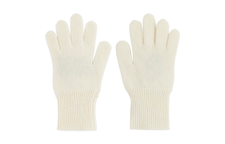 MM6 Maison Margiela Wool Knit Gloves Kids' White