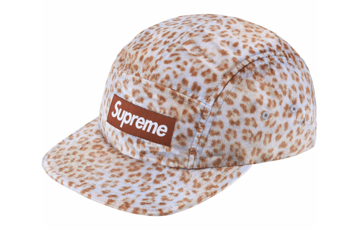 Supreme Supreme Leopard Velvet Camp Cap