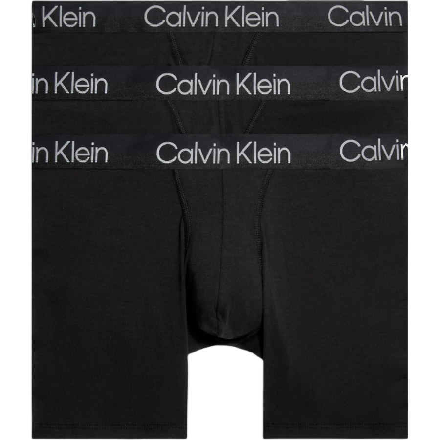 CALVIN KLEIN BOXER BRIEF 3PK Underpants Europe Version Men's 3 Pack Black