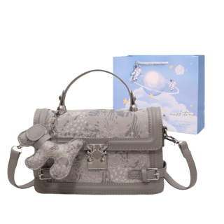 Duoluplo Pu Handheld Handbag Regular Women's Gray/Pink