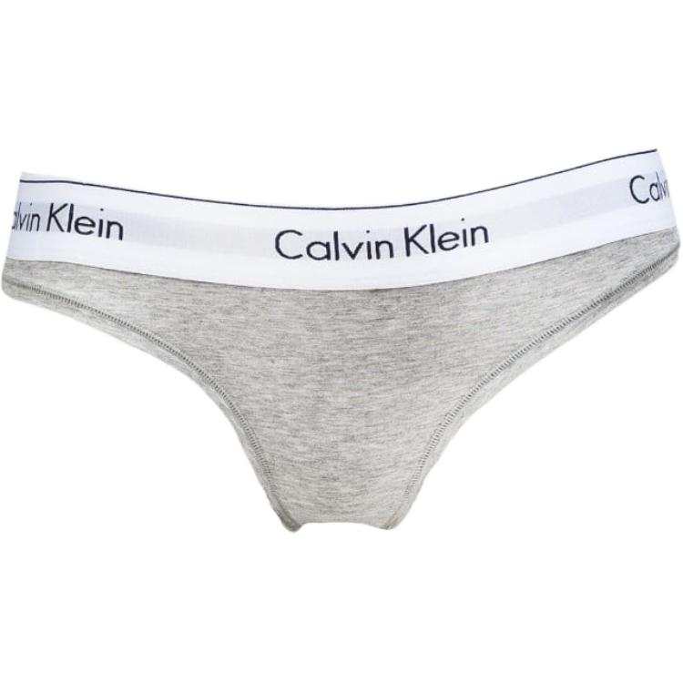 CALVIN KLEIN THONG Underpants Europe Version Women's 1 Pack Gray