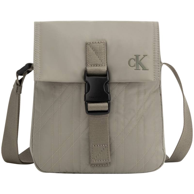 CALVIN KLEIN Fabric Crossbody Bags Men's Smoke Green