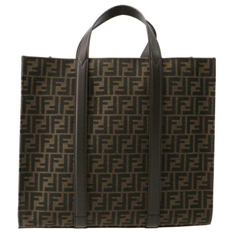 FENDI FENDI Cow Leather Tote Bag, Shopping Bag, Shoulder Bag, Crossbody Bag, Handbag Men's Brown