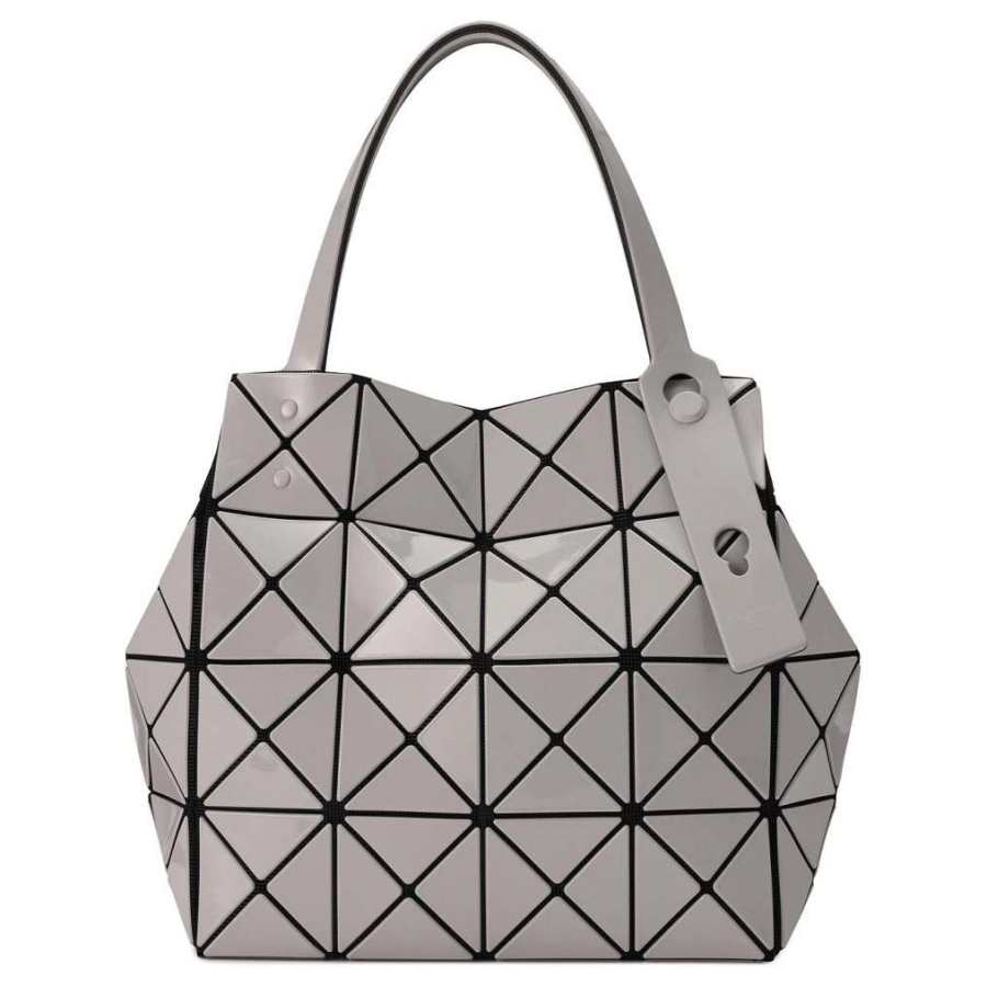 ISSEY MIYAKE CARAT Polyvinyl Chloride Resin Tote Bag, Shopping Bag, Shoulder Bag, Handbag Women's Gray