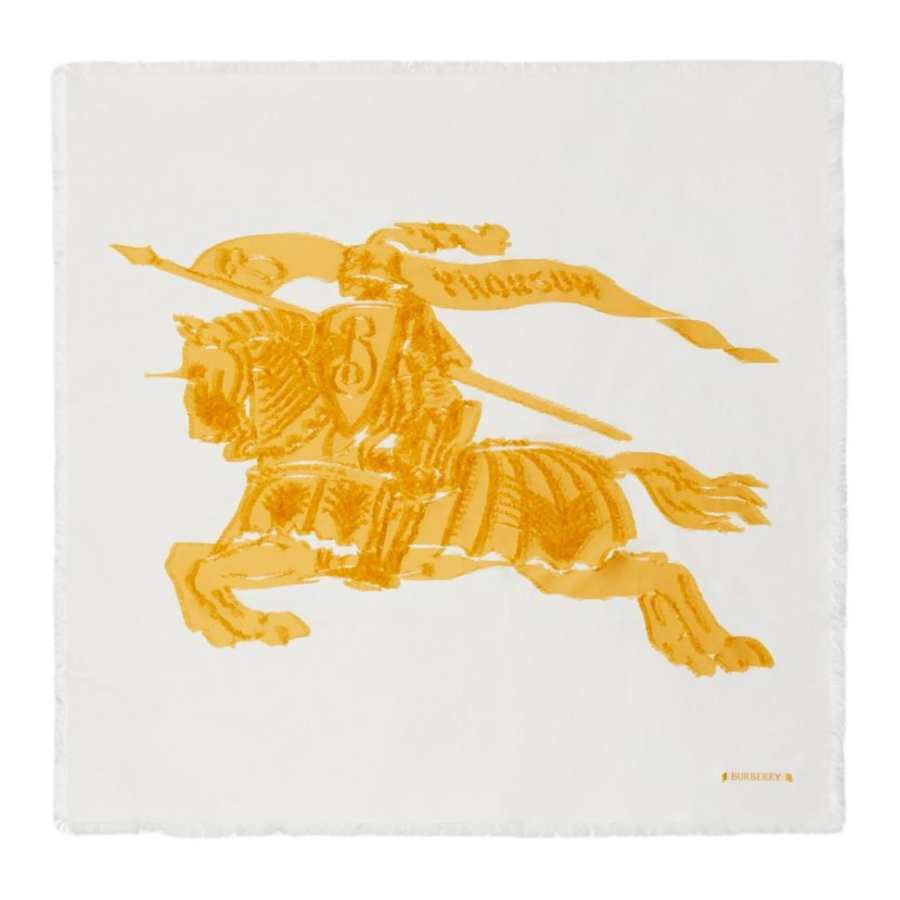 Burberry EKD-motif fringed scarf