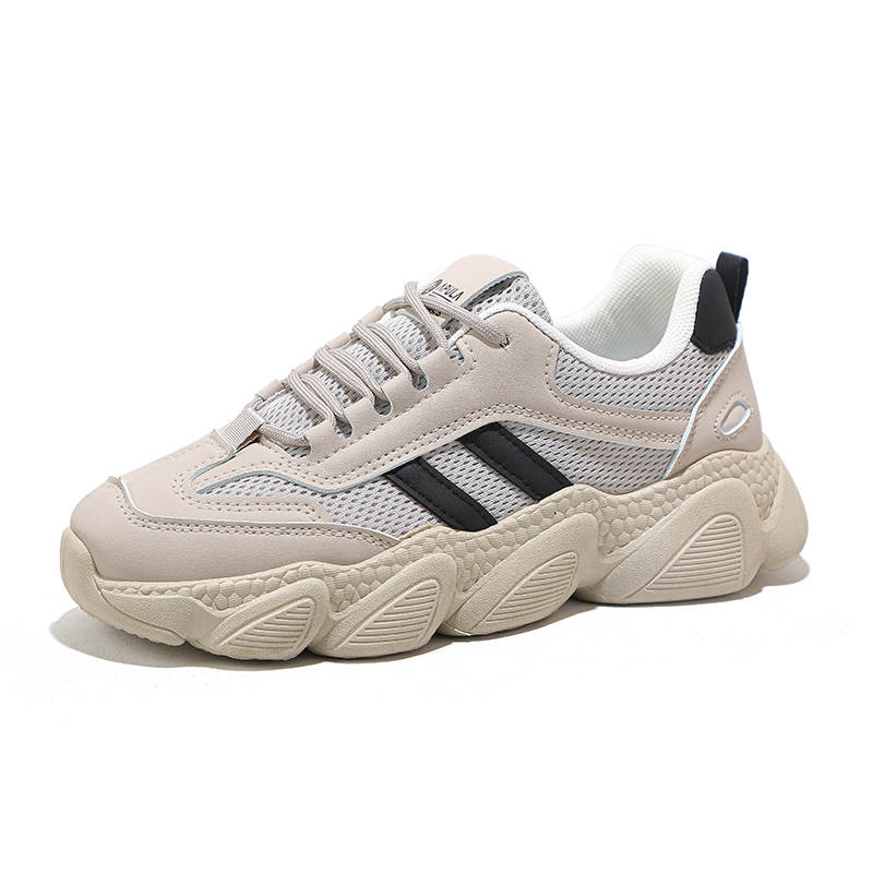 JOHLIN DREAM Pu Breathable Height Increasing Breathable Height Increasing Low top Chunky Sneakers Women's