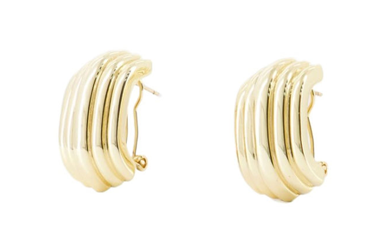 Anine Bing 14K Gold Plated Brass Stud Earrings Women's Gold