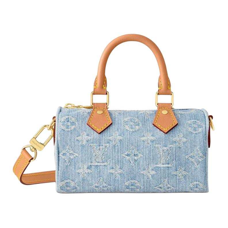 LOUIS VUITTON LOUIS VUITTON Nano Speedy Sky Blue Denim