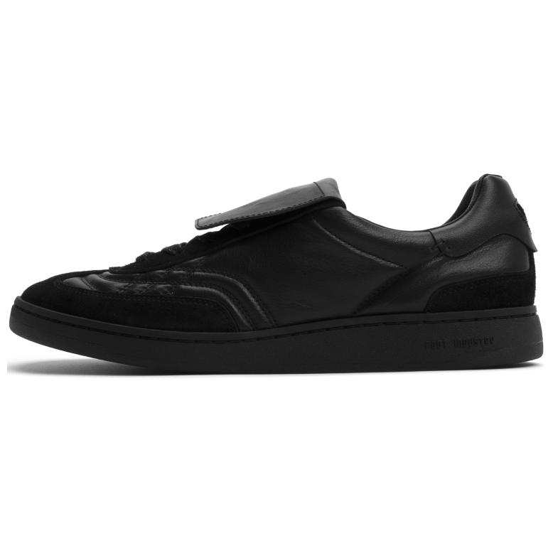 FOOT INDUSTRY Beams x FOOT INDUSTRY Cow Leather Low top Skateboard Shoes Unisex Black