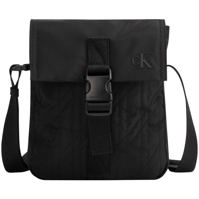 CALVIN KLEIN Fabric Crossbody Bags Men's Space Black