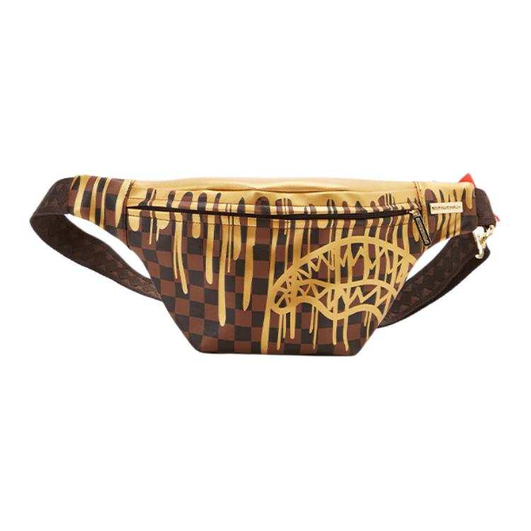 SPRAYGROUND PVC Sling Bag, Fanny Pack Regular Unisex Brown