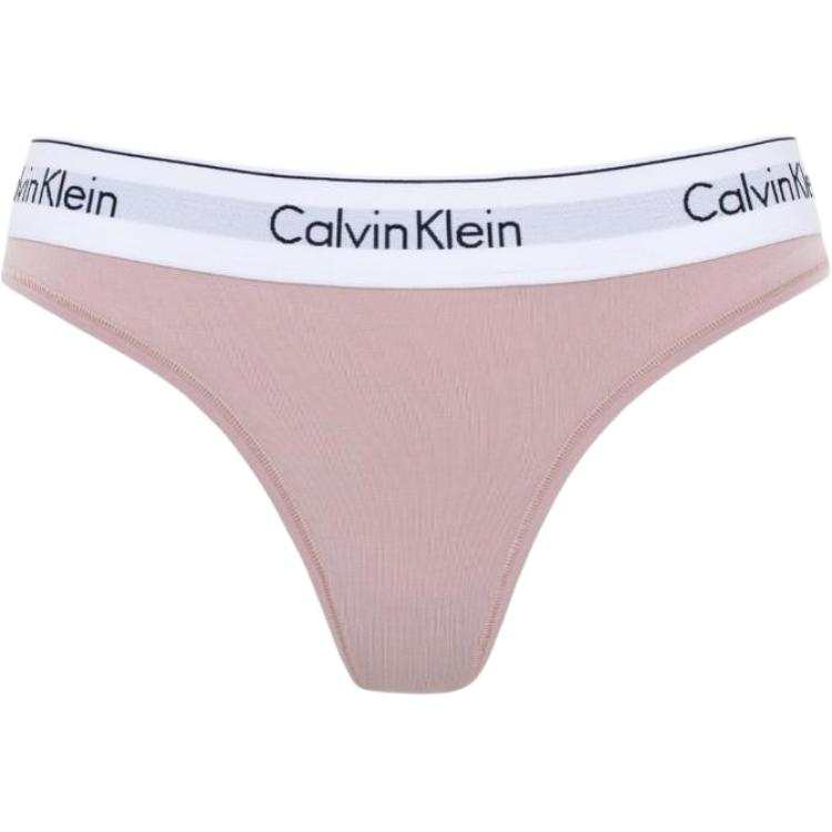 CALVIN KLEIN THONG Underpants Europe Version Women's 1 Pack Light Pink