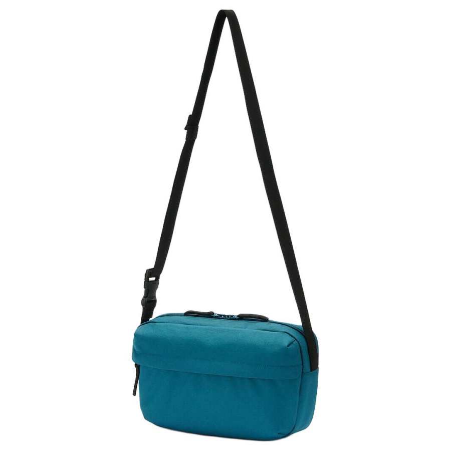 MUJI Recycled Polyester Crossbody Bag, Shoulder Bag Unisex Dark Green