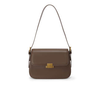 MEXICAN Cow Leather Underarm Shoulder Bag Regular Women's Coffee/Apricot/Black/Ecru/Dark Red