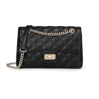 MEXICAN Polyurethane Crossbody Bag, Shoulder Bag Regular Women's Black/Ecru