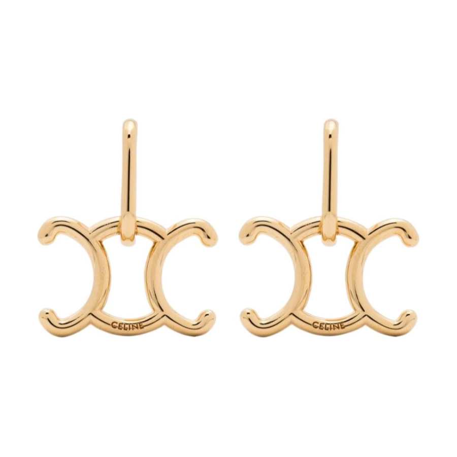 CELINE CELINE Metal Earrings Women's Gold