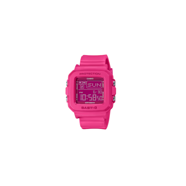 CASIO CASIO BABY G Quartz Movement Resin Strap Watch Unisex Pink Watch Dial