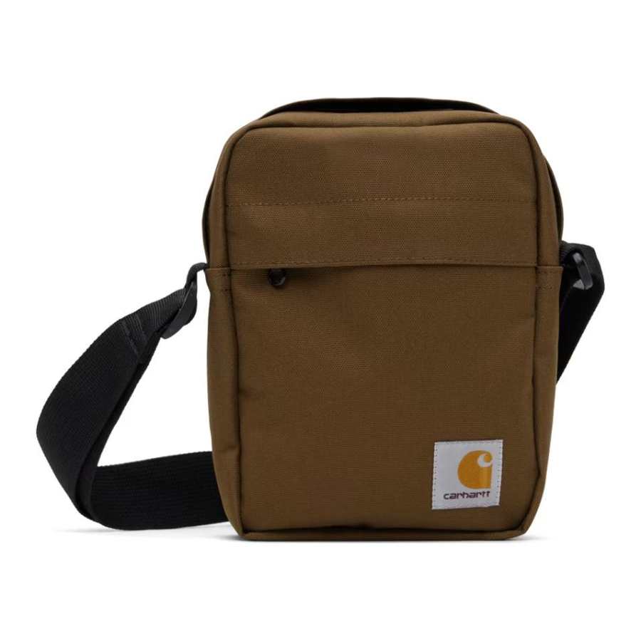Carhartt WIP Zip Closure Polyester Shoulder Bag, Crossbody Bag Regular Unisex Brown