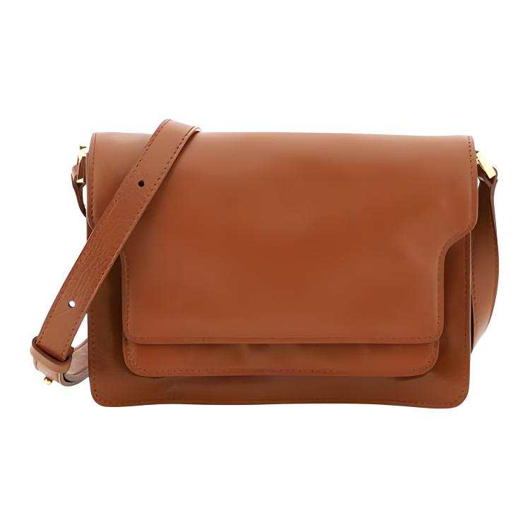 MARNI MARNI Leather Crossbody Bag, Shoulder Bag Women's Brown