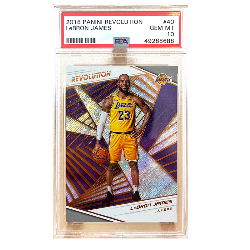PANINI 18 19 Lakers, James, Revolution, Refringence PSA Grading 10 Points Sports Cards 1 Pc