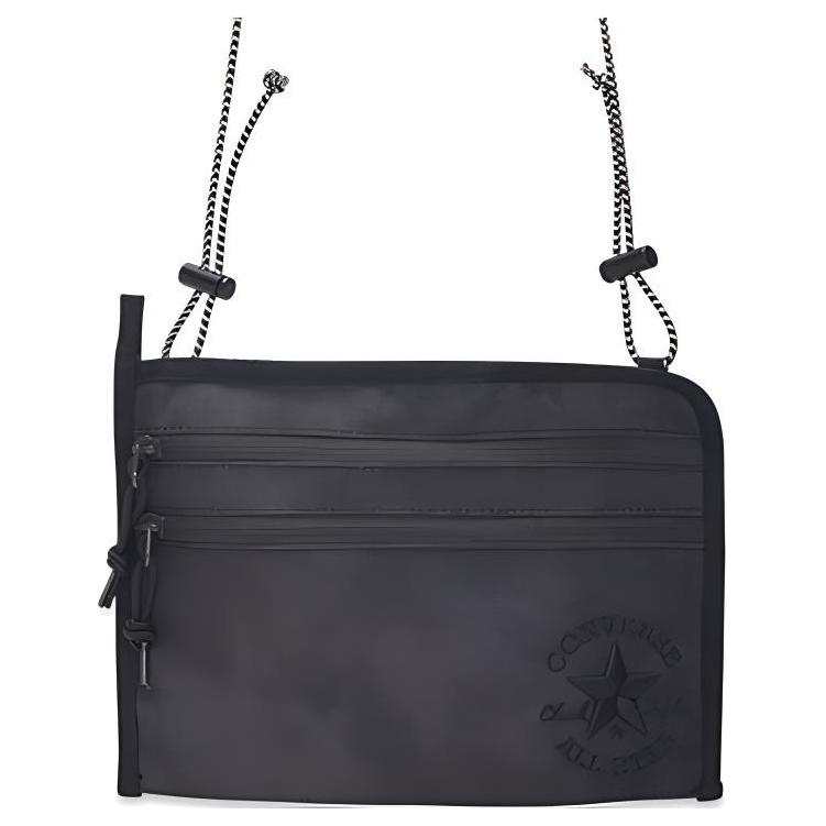 Converse Musette Polyester Shoulder Bag, Crossbody Bag Regular Unisex Black